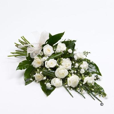 Classic Rose Sheaf   White