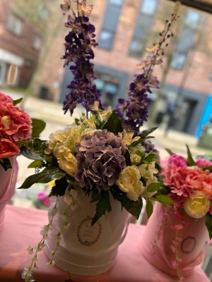 Blue Everlasting Mothers Day Hatbox